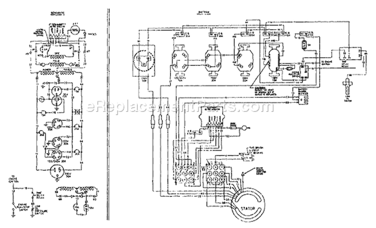 Page D Diagram and Parts List for 9099-1  Briggs and Stratton Generator